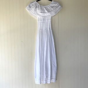 White dress/ beach cover up